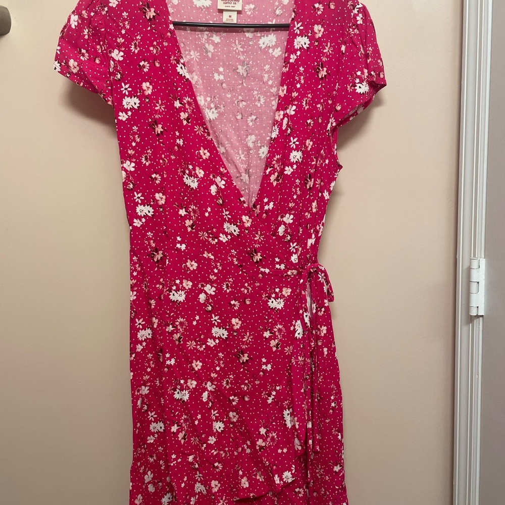 Mossimo Supply Co. Pink Floral Mini Dress